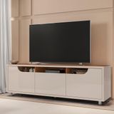 Rack Para Sala Tv 180 Cm 011083 Off White Cedro Dcasa Off White Cedro