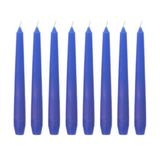 Kit 10 Velas Castiçal Lisa 20 Cm Azul Candelabro Velitas