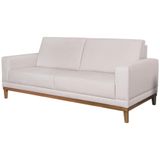 Sofa 2 Lugares 145 Cm Crons Linho Bege Vazzano Bege