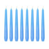 Kit 10 Velas Castiçal Lisa 20 Cm Azul Candelabro Velitas