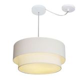 Pendente Duplo Cilíndrico Desvio Md-4365 45x40 Bivolt Branco