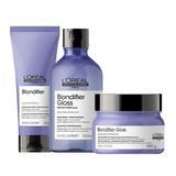 Kit Tratamento Loreal Blondifier Gloss Home Care Sh+con+mas