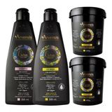 Kit Arvensis Cachos Shampoo + Cowash + 2 Mascara 2x1 450g