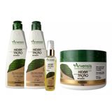 Kit Arvensis Hidratação Shampoo Cond. Argan Mascara 250g