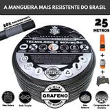 Mangueira De Jardim Super Flexível 25 Metro E Suporte - Gf