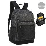 Mochila De Costas Cinza Camuflada Luxcel Ms46476yn