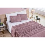 Roupa De Cama Infantil Solteiro Petit Póa 200 Fios Rosê