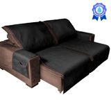 Capa Protetora Para Sofa Retratil Impermeável 1,80 Preto