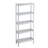 Estante Branca Plástico Modular Com 5 Prateleiras Agraplast