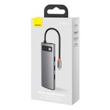 Hub Usb C Adaptador Tipo C Para Hdmi 4k 8 Em 1 Pd 100w