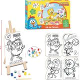 Galinha Pintadinha Kit De Pintura Com Mini Cavalete Nig 0732