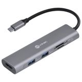 Hub Usb Tipo C / Type C 5 Em 1 Com 2 Usb 3.0