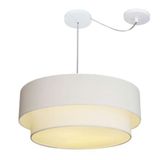 Pendente Duplo Cilíndrico Desvio Md-4362 55x50 Bivolt Branco