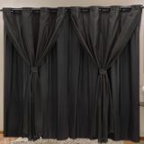 Cortina Blackout Pvc com Voil Preto Corta Luz 4,20m X 2,50m