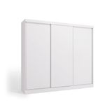 Guarda-roupa Casal 100% Mdf Kappesberg 3 Portas De Correr 8 Gavetas Branco