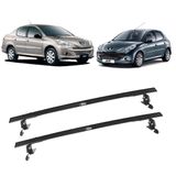 Rack Teto Bagageiro Aluminio Peugeot 206 4pts Passion 207