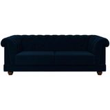 Sofa 3 Lugares 220 Cm Ponteio Veludo Sl 948 Moll Sl 948