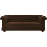 Sofa 3 Lugares 220 Cm Ponteio Veludo Sl 942 Moll Sl 942