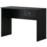 Mesa Para Escritorio Com 01 Gaveta Me404 Preto Djd Moveis Preto