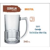 12 Canecas De Vidro Bristol 340ml - Chope Cerveja