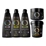 Kit Arvensis Cachos Shampoo Cowash Ativador Geleia Mascara