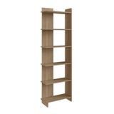 Estante Livreiro Com 06 Prateleiras Est140 Oak Completa Moveis Oak