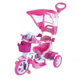 Triciclo Et Capota Removível C/ Música E Luzes Rosa