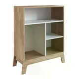 Estante Infantil 4 Nichos Favo De Mel Fm007 Itapua Branco Completa Moveis Itapua Branco