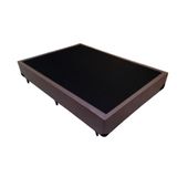 Base Box Casal Blindado Extremo Reforçado Homequeen Sintético Marrom 40x138x188