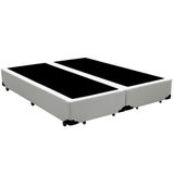 Base Box Blindado Casal Bipartido Extremo Reforçado Homequeen Sintético Branco 40x138x188