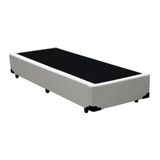 Base Box Blindado Solteiro Homequeen Sintético Branco 40x88x188