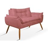 Namoradeira Luxo Opala Sala Quarto - Balaqui Decor Cor:rosa