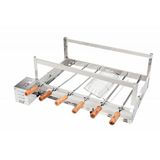Churrasqueira Rotativa Giratória 6 Espetos 82 Cm Bivolt Aço Inox Gbi06 - Arke
