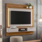 Painel Para Tv Até 58 Polegadas Com Led 1,60m Nobre Freijó/off White