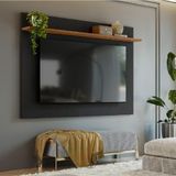 Painel Para Tv Até 70 Polegadas 1,80m Nt1305 Freijó / Preto Fre Pre