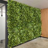 3 Placas De Plantas Artificiais Chefleras Premium Para Parede Verde Folhagens Volumosas 60x40cm