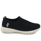 Tenis Usaflex Slip On Tricot Monograma Preto 035