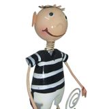 Boneco Time Futebol Metal Mesa Estante Preto 22cm (bon-p-13)