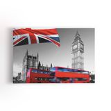 Big Ben Londres Onibus Vermelho Quadro Canvas 60x40cm