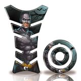 Adesivo Protetor Tanque E Boca Moto Yamaha Batman Preto