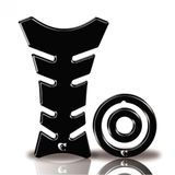 Kit Protetor Tanque Adesivo Moto Yamaha Factor 125/150 Até Ano 2016 Preto Neutro Preto