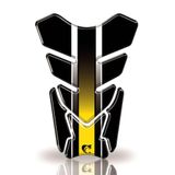 Protetor De Tanque Adesivo Listra, Moto Honda, Yamaha E Suzuki Amarelo E Preto