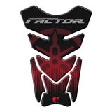 Protetor De Tanque Adesivo Moto Yamaha Factor Vermelho Vermelho