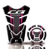 Kit Protetor Tanque Adesivo Moto Honda Acima 2018 Cb 650r 1000r Rosa
