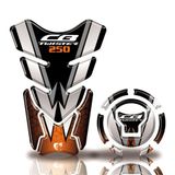 Kit Protetor Tanque Adesivo Moto Honda Twister Acima 2018 Laranja Laranja