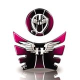 Kit Adesivo Protetor De Tanque Moto Bros Honda Ano Até 2015 Cores E Modelos Honda Asas Rosa E Preto