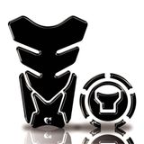 Kit Protetor Tanque Adesivo Moto Honda Acima 2018 Preto Neutro Preto