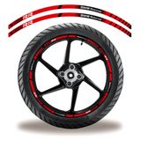 Friso De Roda Adesivo Refletivo Bmw S1000r Branco Preto E Vermelho Vermelho
