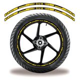 Friso De Roda Adesivo Refletivo Bmw Amarelo E Preto Amarelo