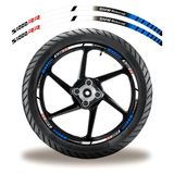 Friso De Roda Adesivo Refletivo Bmw S1000r Branco Vermelho E Preto Azul
